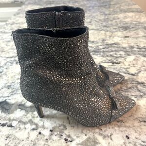 INC International Concepts Sparkle Ankle Heeled Boots